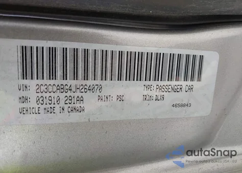 2018 Chrysler 300 300S z USA, uszkodzony, nr VIN 2C3CCABG4JH264070